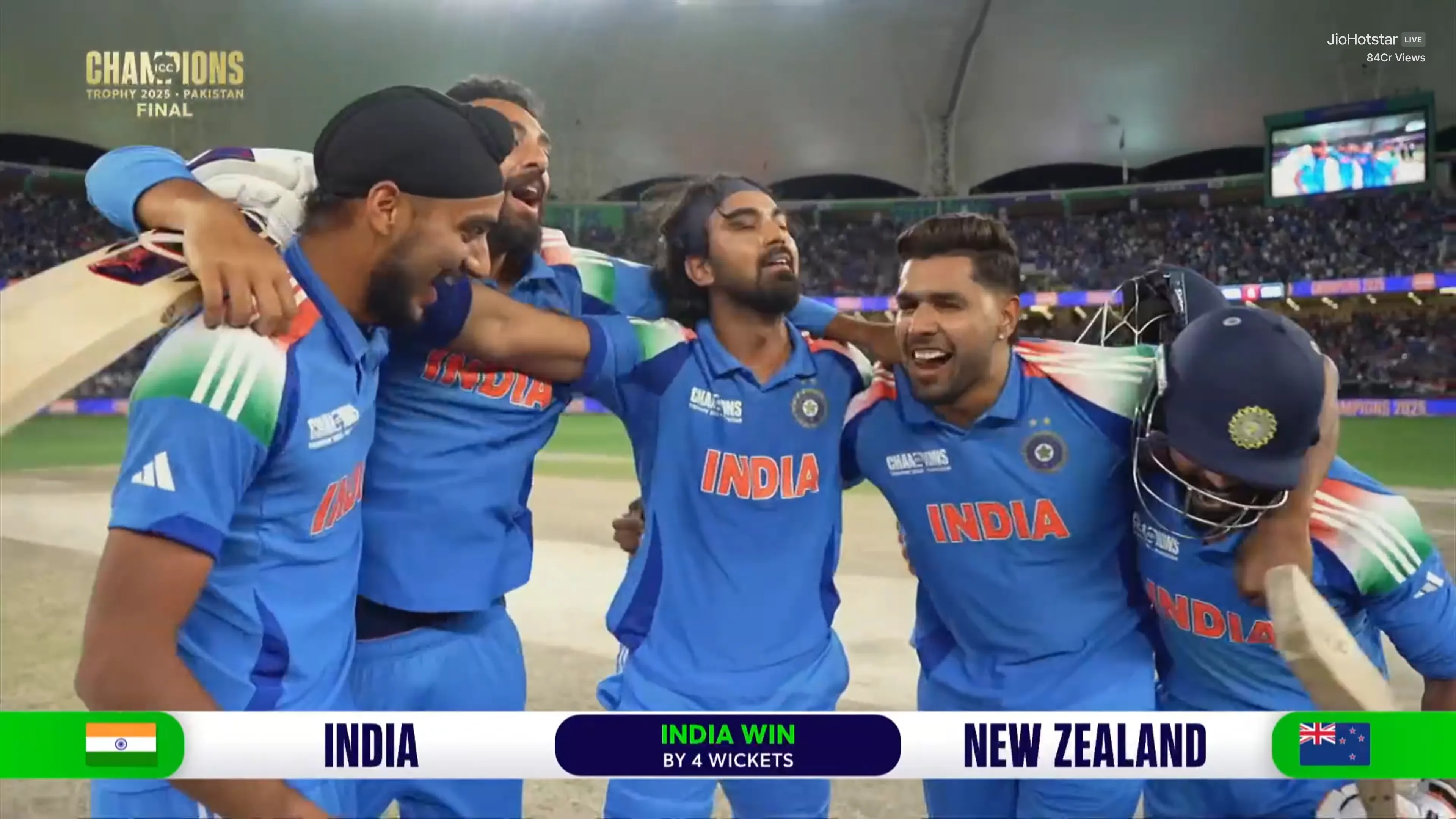 India win the ICC Champions Trophy 2025, ending their 4,277-day ODI title drought!