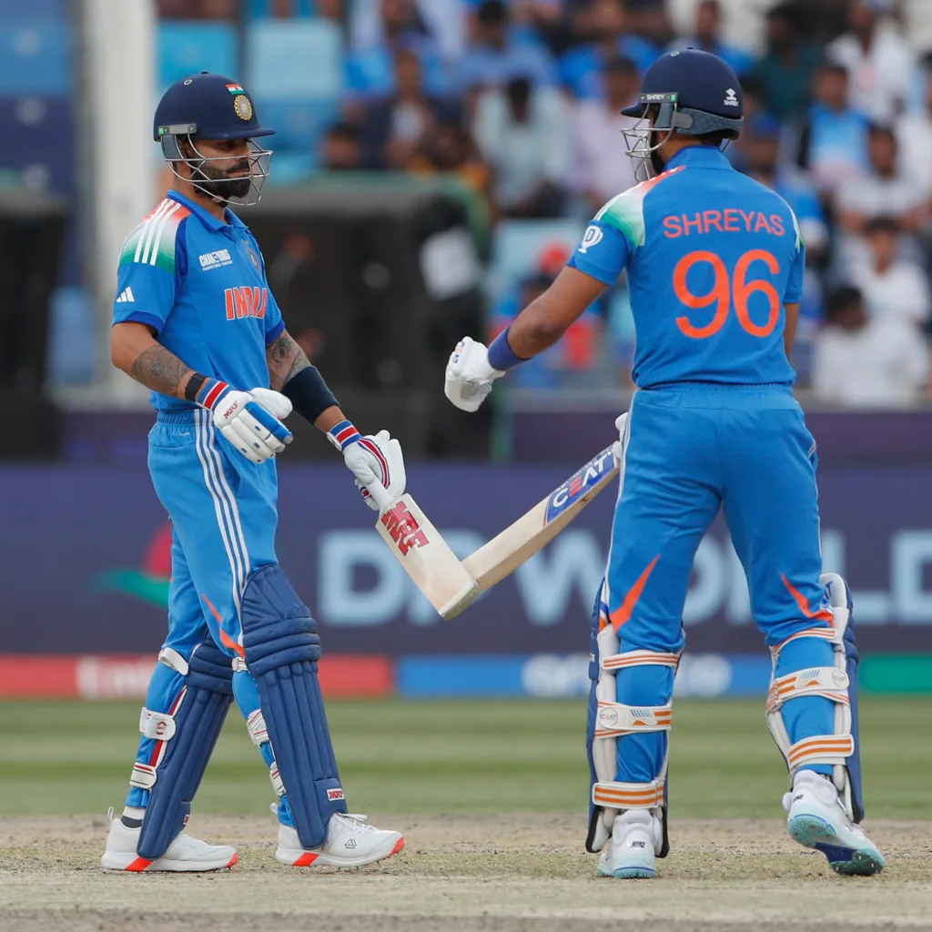 Virat Kohli and Shreyas Iyer Champions Trophy 2025: Kohli's Brilliant 84 Drives India Into The Champions Trophy Final