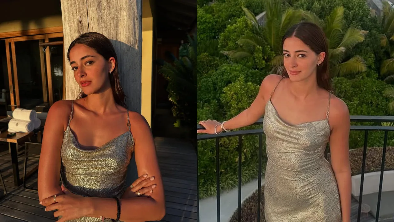 Ananya Panday Slays in ₹26K Champagne Dress: Birthday Bash Elegance That’s Breaking the Internet