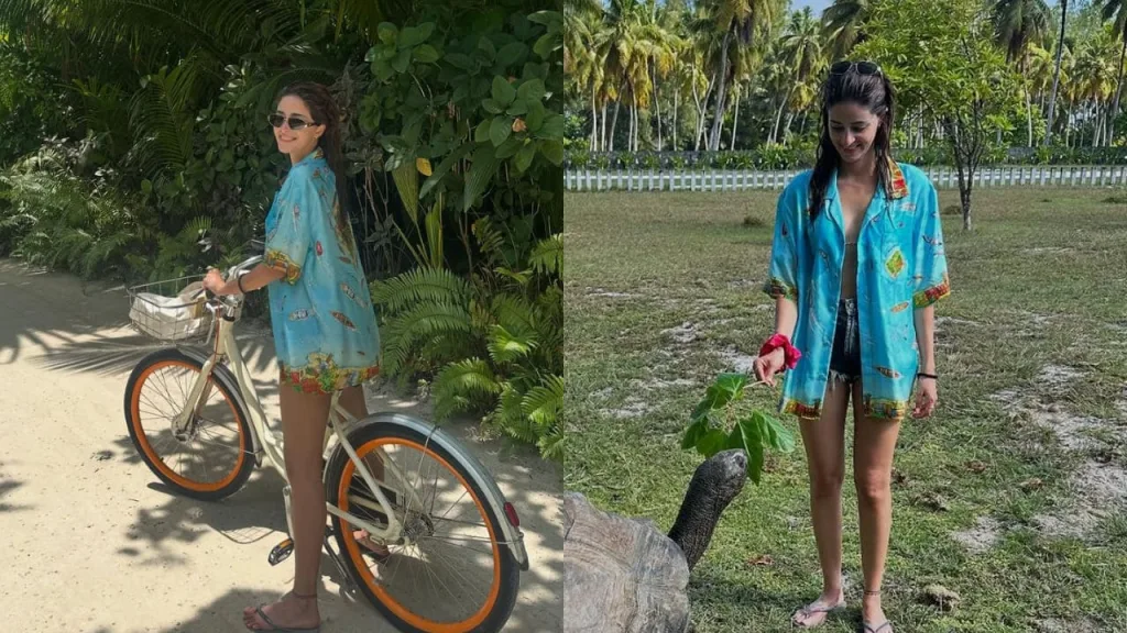 anyya 2 Ananya Panday Beach Chic: Hot Bikini Looks Along With Luxury, and ₹1 Lakh Chanel Earrings