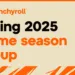 Crunchyroll Spring 2025 Anime Calendar for Indian fans