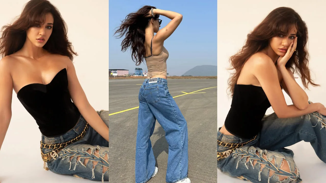 Sexy Disha Patani in Top 5 Iconic Baggy Jeans and Petite Top Looks: Your Summer Style Manifesto