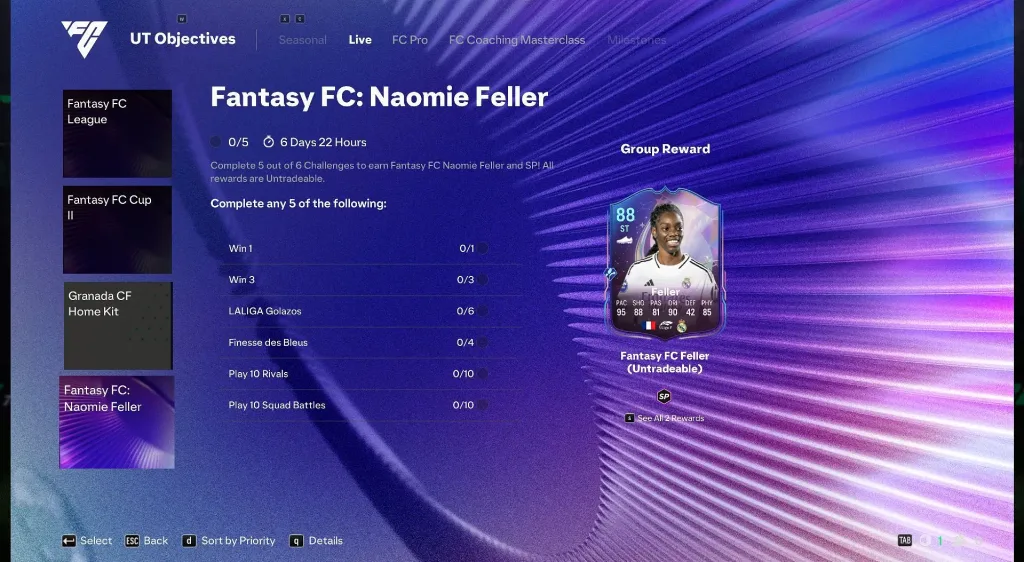 eaan 2 EA FC25: Naomi Feller’s Fantasy FC Objective - Your Ticket to Virtual Soccer Stardom