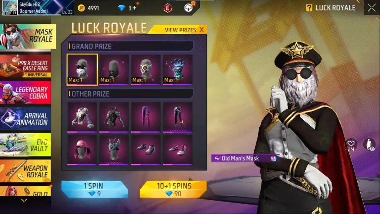 Free Fire Mask Royale: Unlock Legendary Masks and Epic Rewards