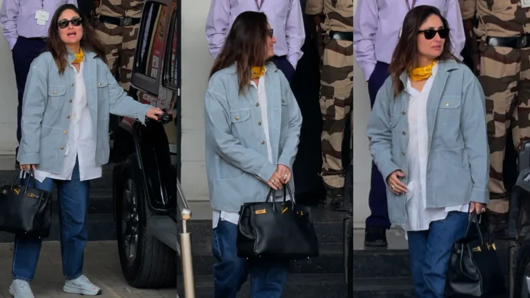 Kareena Kapoor Khan Airport Look: Casual Chic Meets Luxury with an 18 Lakh Birkin Bag
