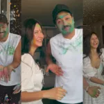 Katrina Kaif Angelic Holi Look: A Vision in White with Vicky Kaushal and Family