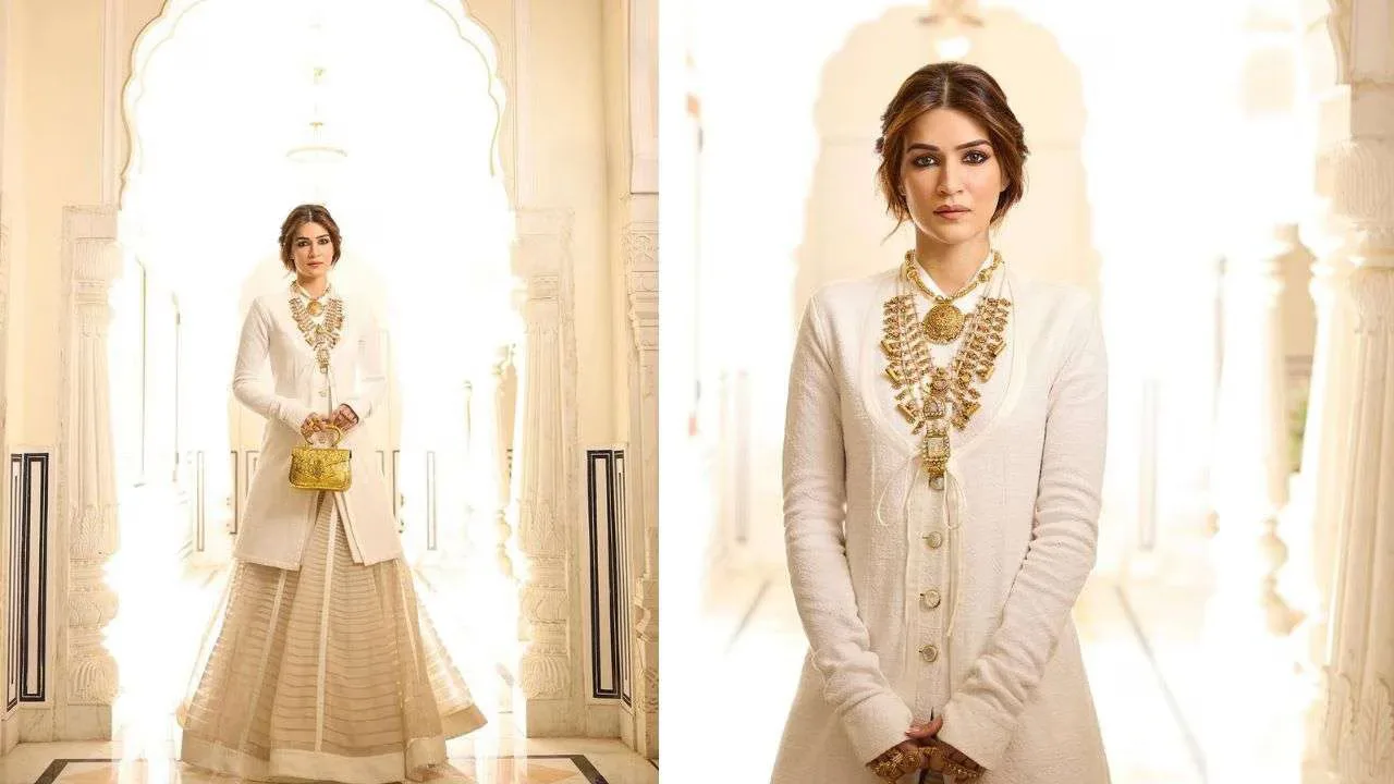 Kriti Sanon Dazzles in Ivory Rajasthani Poshak at IIFA 2025: A Red Carpet Triumph