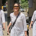 Fusion Fashion: Mrunal Thakur Kurti-Jeans Combo Redefines Casual Chic with Jhumkas and Sneakers