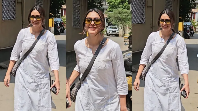Fusion Fashion: Mrunal Thakur Kurti-Jeans Combo Redefines Casual Chic with Jhumkas and Sneakers