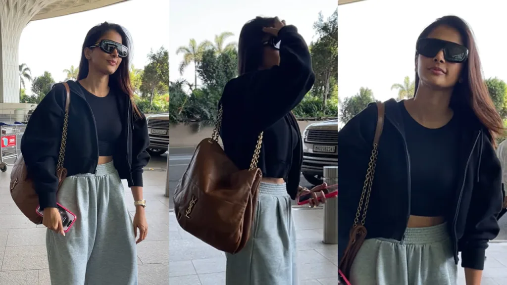 Pooja Hegde Airport Ensemble: Luxury Meets Comfort in Ultimate Style Guide 2 poojjs 2 Pooja Hegde Airport Ensemble: Luxury Meets Comfort in Ultimate Style Guide
