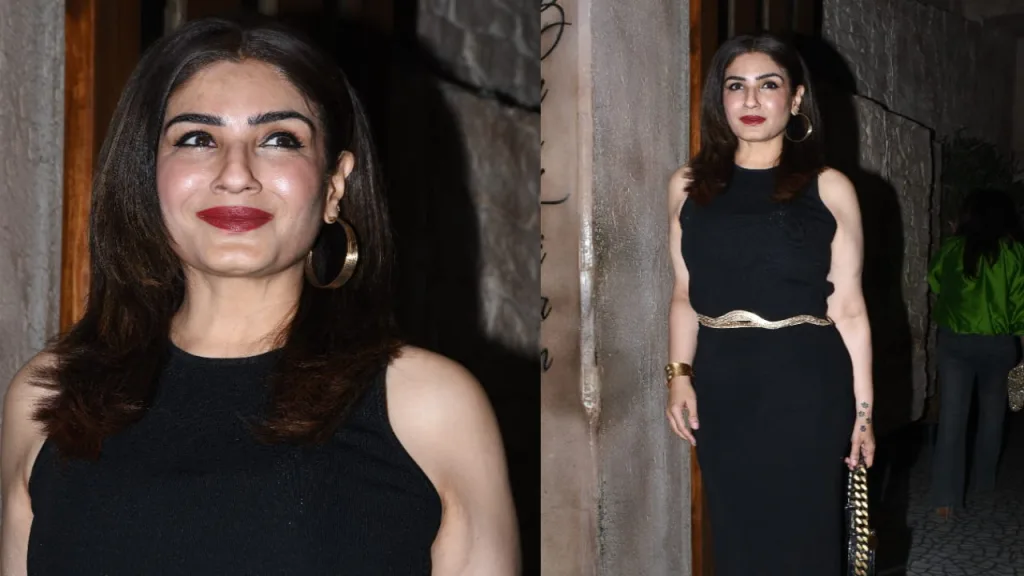 raav 2 Raveena Tandon Timeless Elegance: A Fashion Icon’s Birthday Bash Ensemble