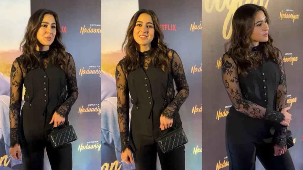 sarass 2 Sara Ali Khan Stuns in Nadaaniyan Premiere: A Fashion Moment That Redefines Red Carpet Glamour