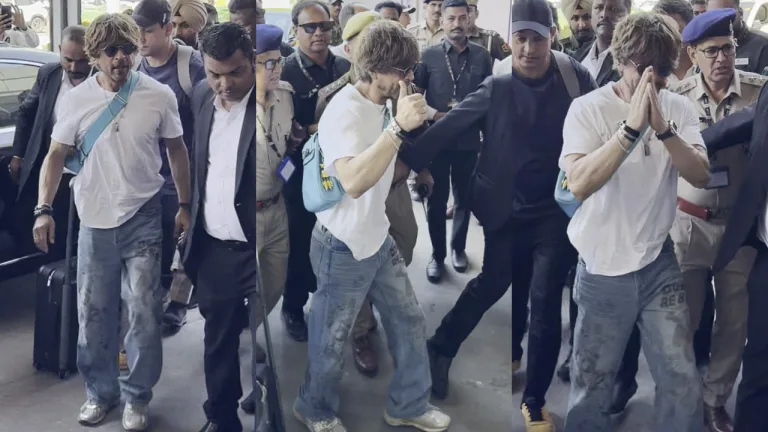 Shah Rukh Khan Airport Swagger: Rs 11 Lakh Hermès Bag Meets Teddy Bear Jeans in Ultimate Style Statement