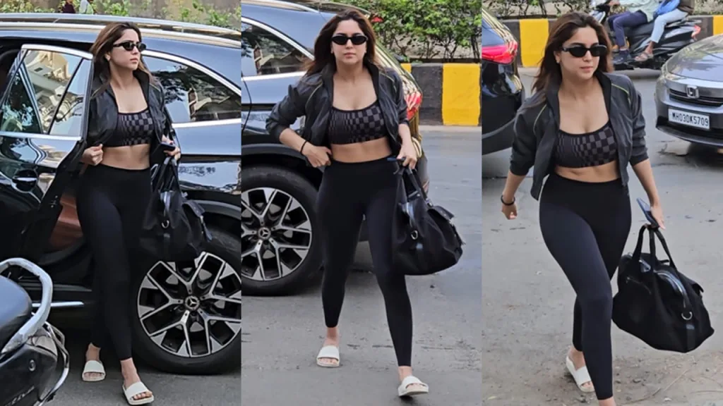 Sharvari Workout Chic: Flaunting Rs 14.5K Budget-Friendly Arm Candy with All-Black Athleisure 1 Sharvari