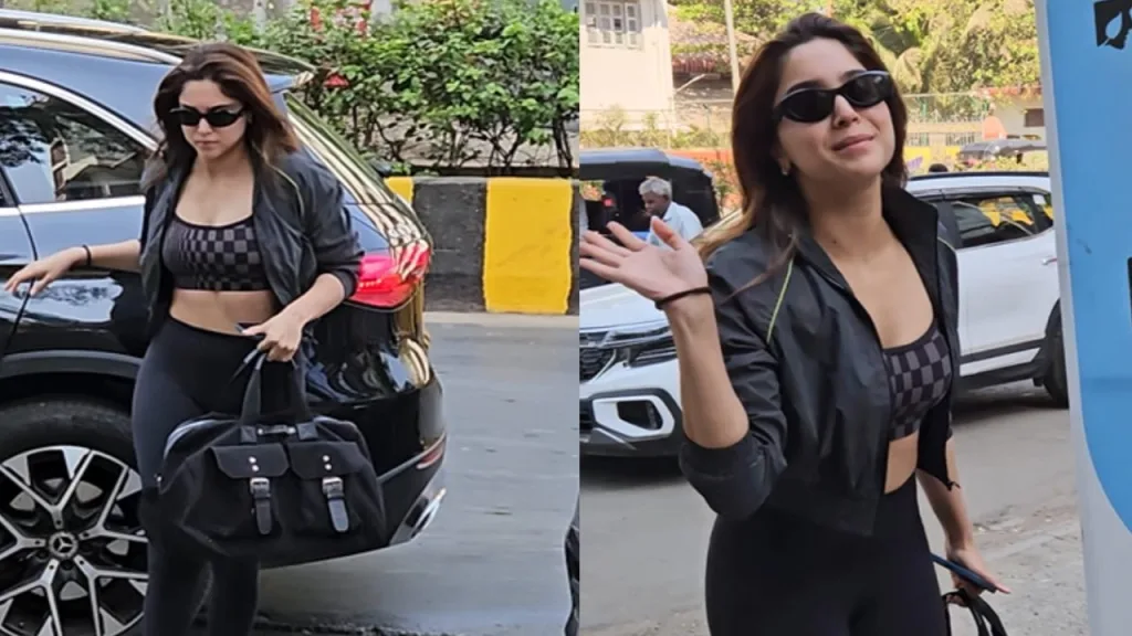 Sharvari Workout Chic: Flaunting Rs 14.5K Budget-Friendly Arm Candy with All-Black Athleisure 2 shhags 2 Sharvari Workout Chic: Flaunting Rs 14.5K Budget-Friendly Arm Candy with All-Black Athleisure