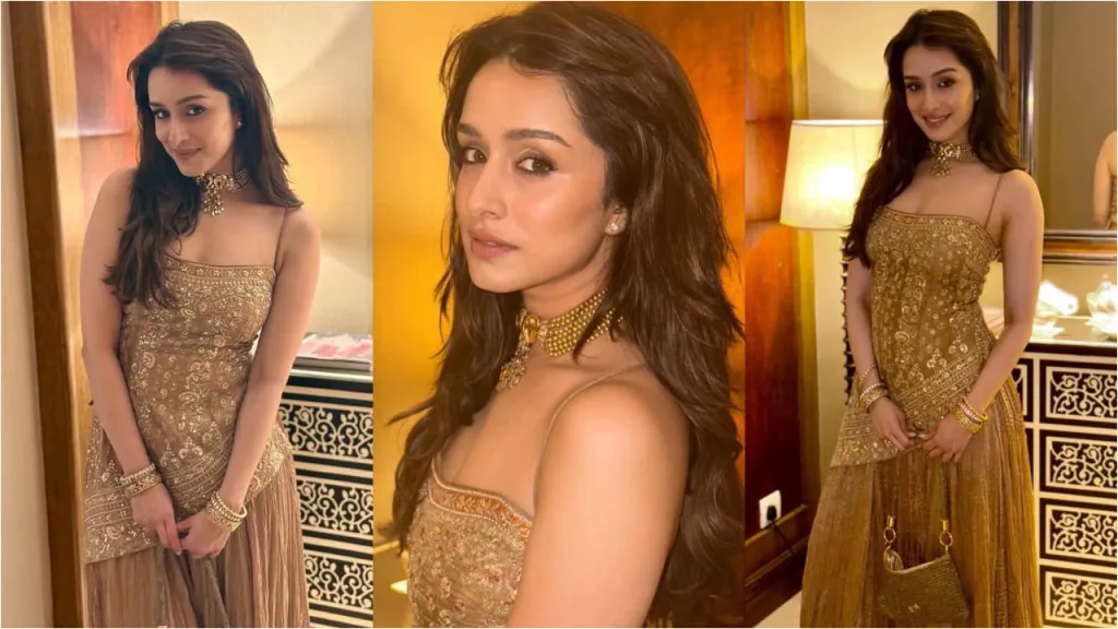 shradd8 1 Bollywood Yellow Sharara Showdown: Alia Bhatt and Shraddha Kapoor’s Ethnic Elegance