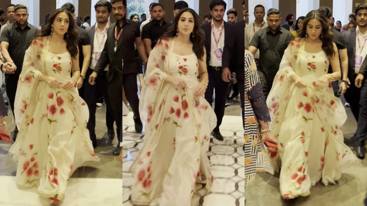 Sara Ali Khan Stuns in Rs 45,500 Hand-Painted Kurta Set: A Floral Fantasy Fit for Royalty