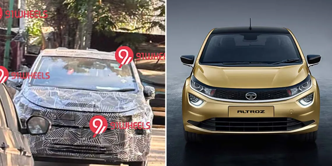 2025 Tata Altroz Facelift Spotted Again – New Design, More Features & Tech!
