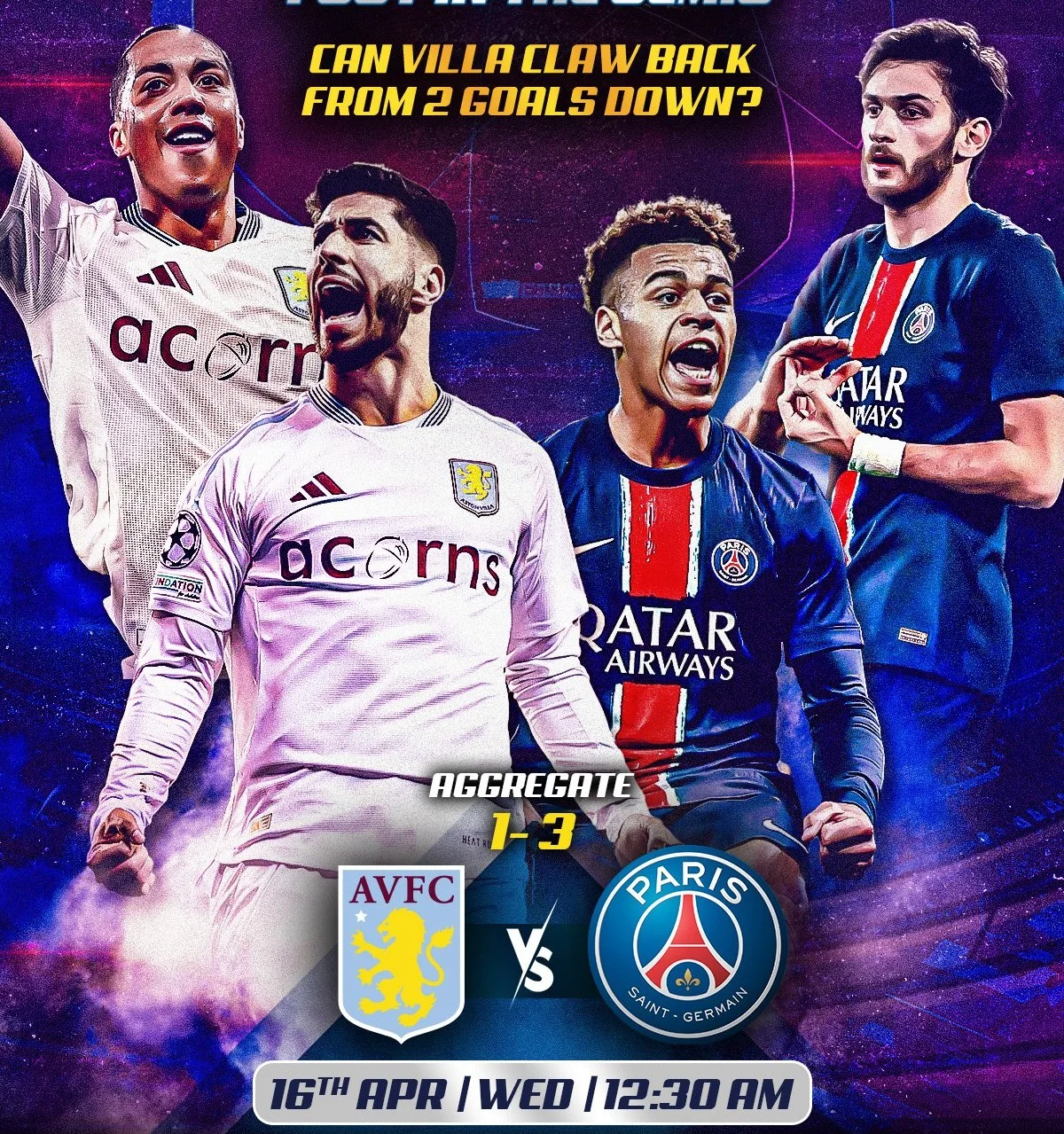 Champions League 2024-25: Aston Villa vs PSG Preview, Prediction and Where To Watch The Match LIVE
