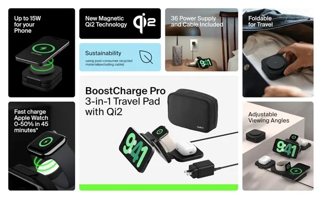 Belkin Unveils Qi2 Wireless Chargers in India