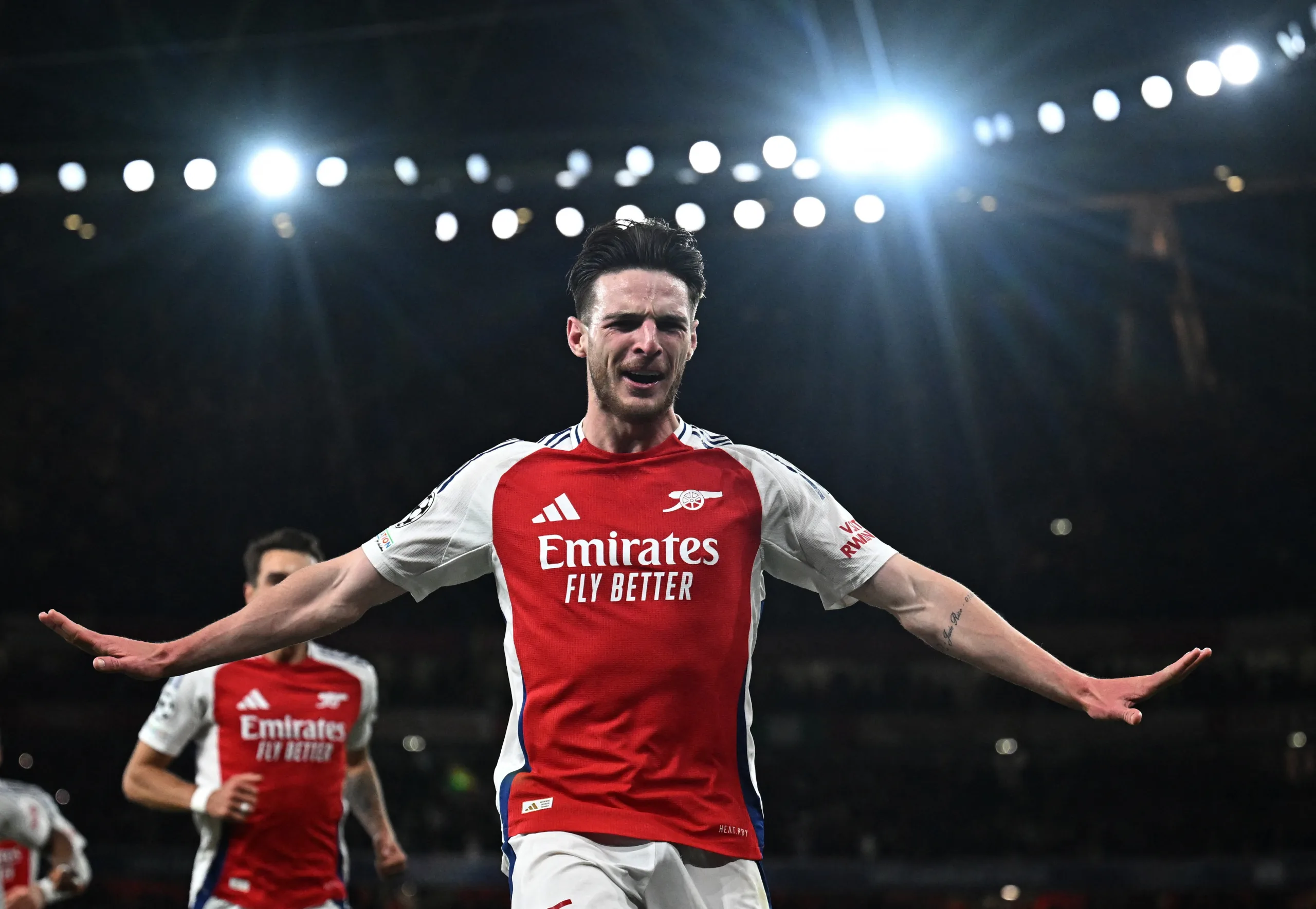Rice Rockets Arsenal to Glory As Gunners Sink Real Madrid in Commanding 3-0 Champions League Win