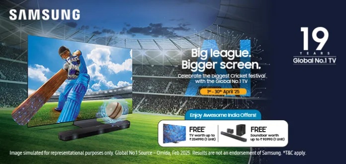 Experience Every Six and Wicket Like Never Before with Samsung’s AI-Powered Big Screen TVs This IPL Season Samsung’s Game-Changing IPL Offer: Turn Your Living Room into a Personal Stadium