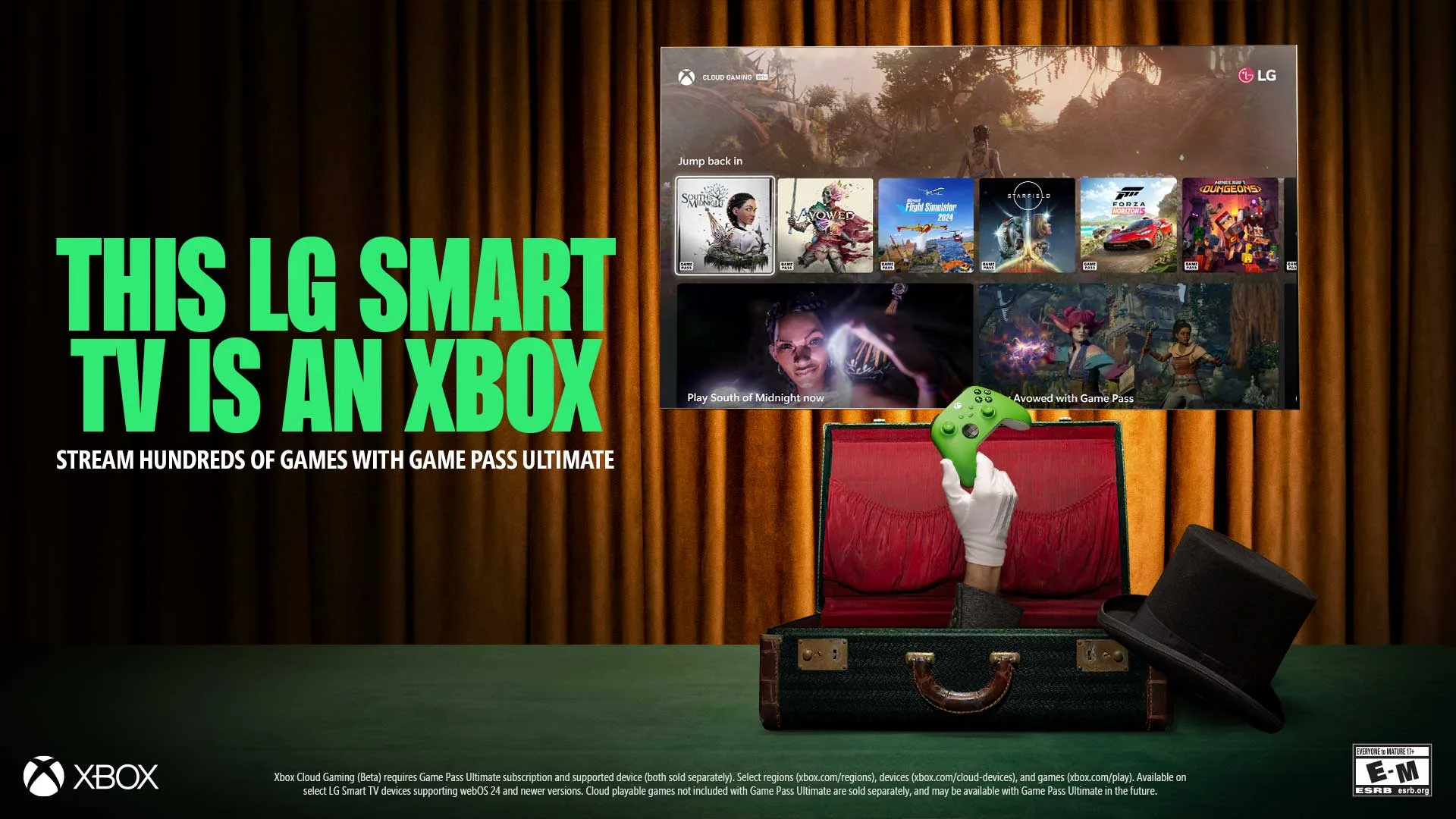 LG Adds Xbox App to Smart TVs with Game Pass Ultimate Access