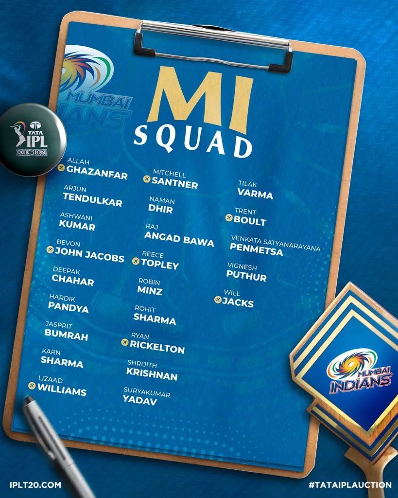 Mumbai Indians Squad 2 IPL 2025: DC vs MI - Preview, Prediction, Starting XI and Where To Watch The Match LIVE
