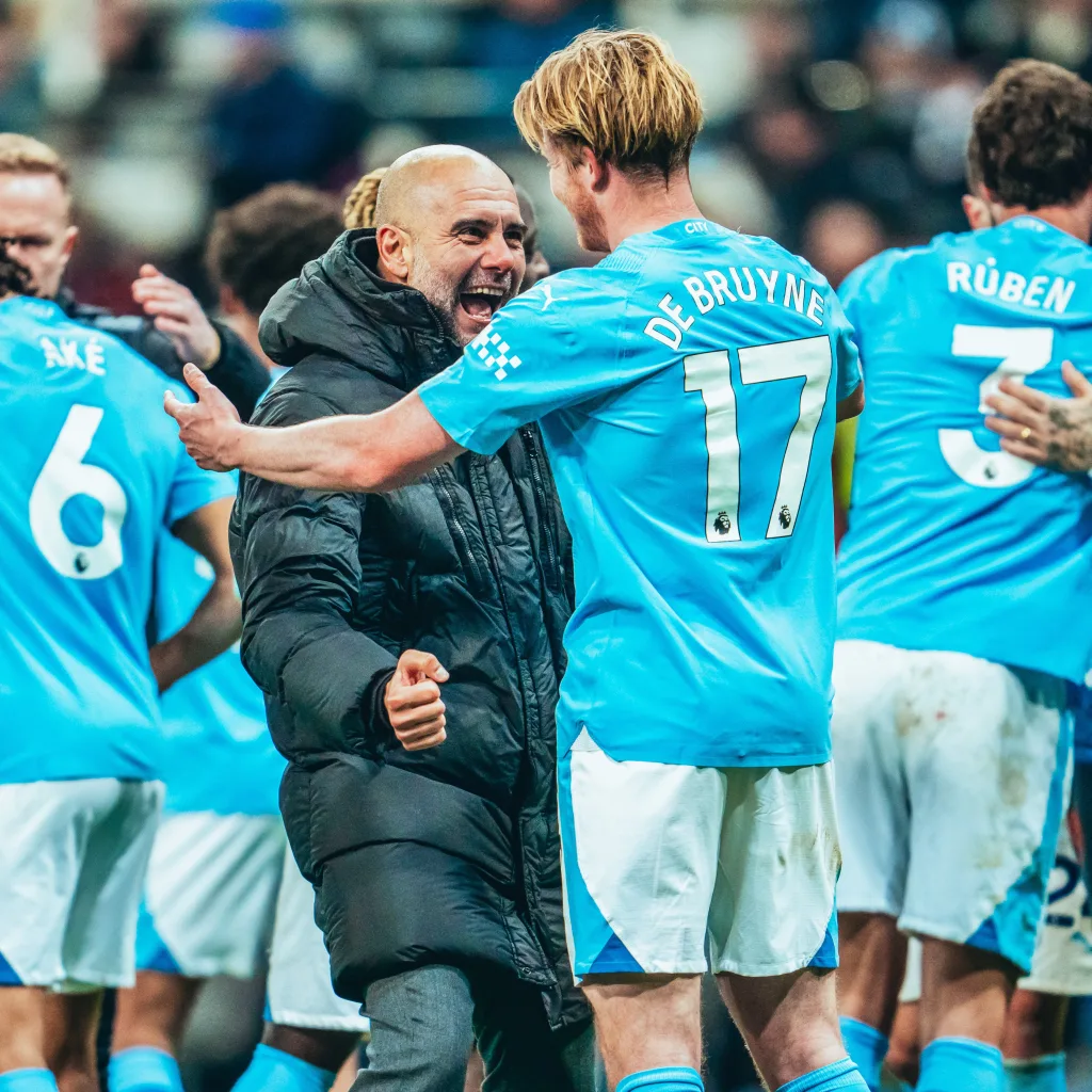 Pep Guardiola and Kevin de Bruyne 1 Kevin De Bruyne Opens Up on Life After Manchester City: “I Want to Play On”