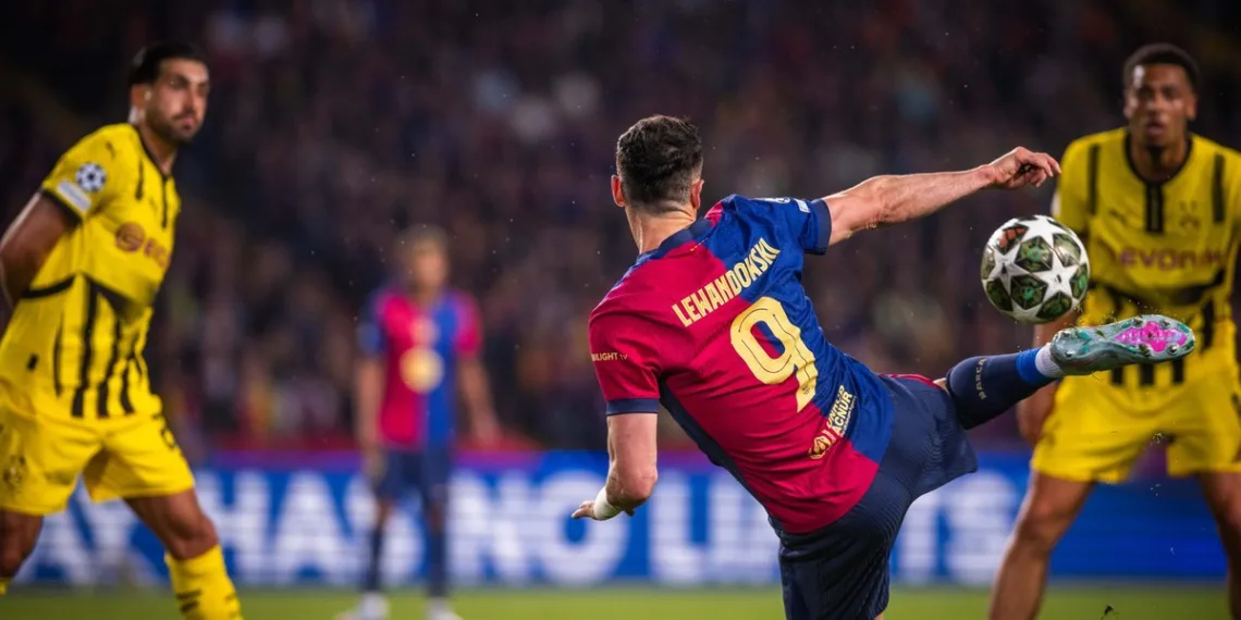 UEFA Champions League 2024-25: Rampant Barcelona Punish Dortmund as Lewandowski Bags Brace in Stunning 4-0 Victory