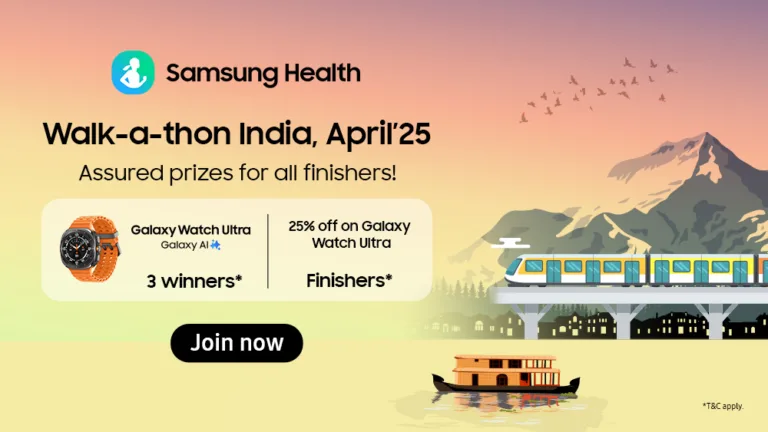 Samsung Walk-a-thon India Returns: How You Can Win a Galaxy Watch Ultra by Simply Walking