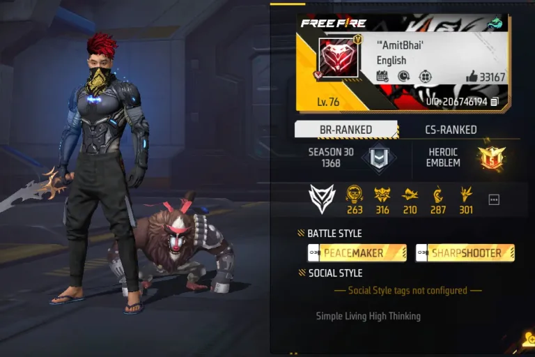 Amit Bhai vs 4K Gaming Bihari: Ultimate Free Fire MAX Stats Comparison 2025