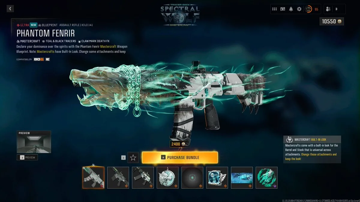 Spectral Wolf Unleashed: Call of Duty Most Epic Kilo 141 Mastercraft Bundle Revealed