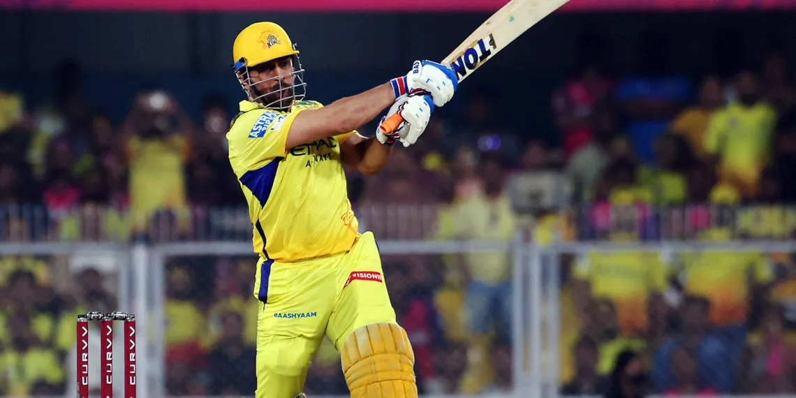 Cricket - Indian Premier League - IPL - Rajasthan Royals v Chennai Super Kings - ACA Stadium, Guwahati, India - March 30, 2025 Chennai Super Kings' MS Dhoni in action REUTERS/Stringer