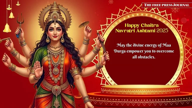 Durga Ashtami 2025: 50+ Heartfelt Wishes and Greetings to Share on Chaitra Navratri’s Sacred Day