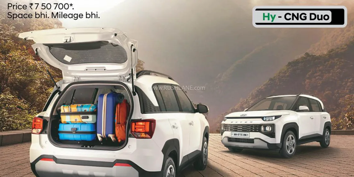 Hyundai Exter EX Hy-CNG Duo: Budget-Friendly CNG SUV Arrives