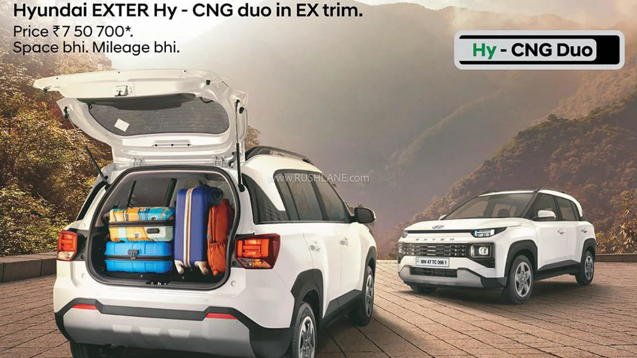 Hyundai Exter EX Hy-CNG Duo: Budget-Friendly CNG SUV Arrives