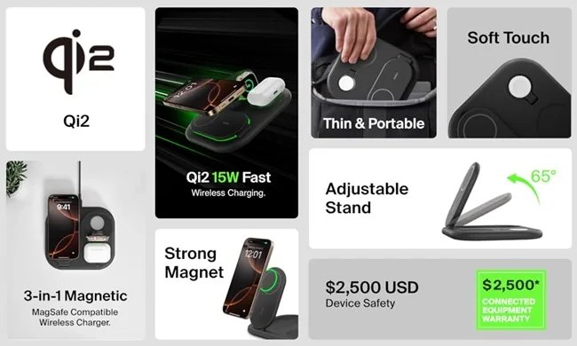 Belkin Unveils Qi2 Wireless Chargers in India