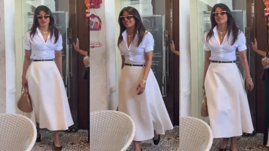 Skirt and Shirt Styling Mastery: Celebrity-Inspired Looks from Kareena, Priyanka, and Mira Kapoor 2 Shirt