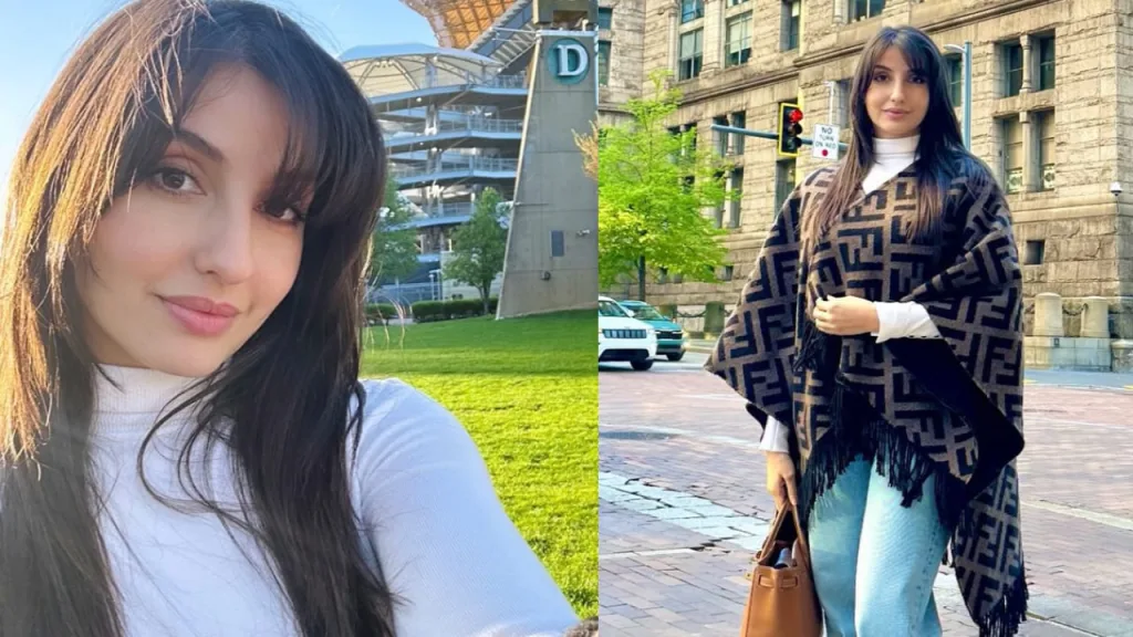 Bold Nora Fatehi Vacation Style Masterclass: Rocking a Rs 1,79,000 Fendi Poncho in the USA 2 image 1911 Bold Nora Fatehi Vacation Style Masterclass: Rocking a Rs 1,79,000 Fendi Poncho in the USA