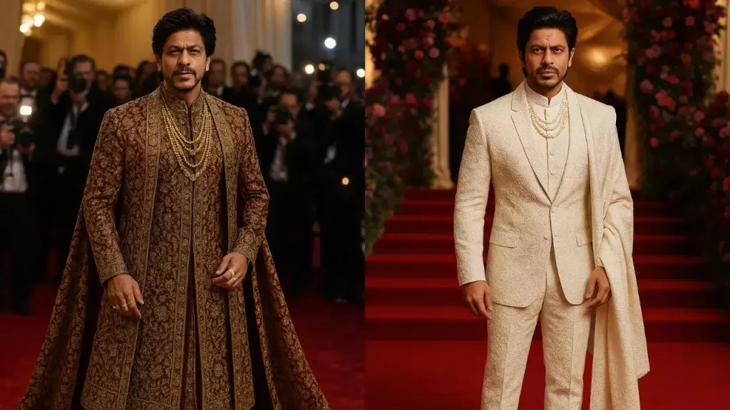 image 1914 Shah Rukh Khan Met Gala 2025 Debut: Bollywood Meets High Fashion in Sabyasachi Splendor
