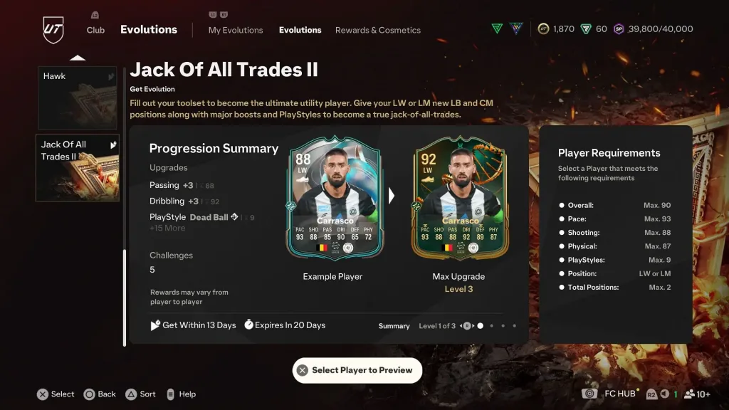 EA FC25 Jack of All Trades 2 Evolution: Mastering Left-Wing Player Upgrades 2 image 227 EA FC25 Jack of All Trades 2 Evolution: Mastering Left-Wing Player Upgrades