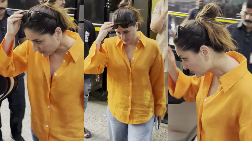 kareeeans 1 Kareena Kapoor Summer Style Decoded: The Ultimate Tangerine Shirt Moment