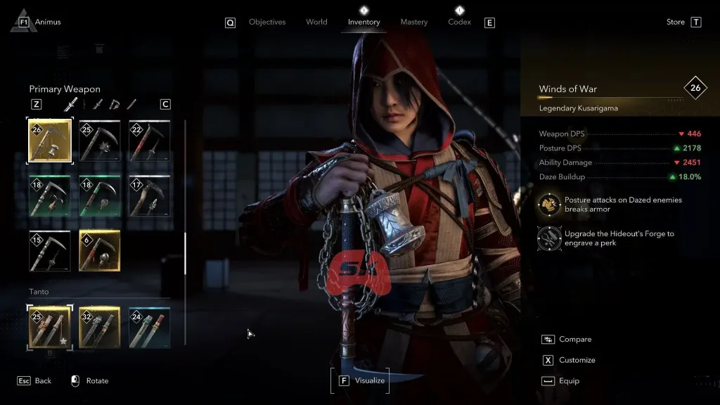 kursrs 1 Winds of War Kusarigama Guide: How to Unlock Assassin’s Creed Shadows’ Legendary Armor-Breaking Weapon