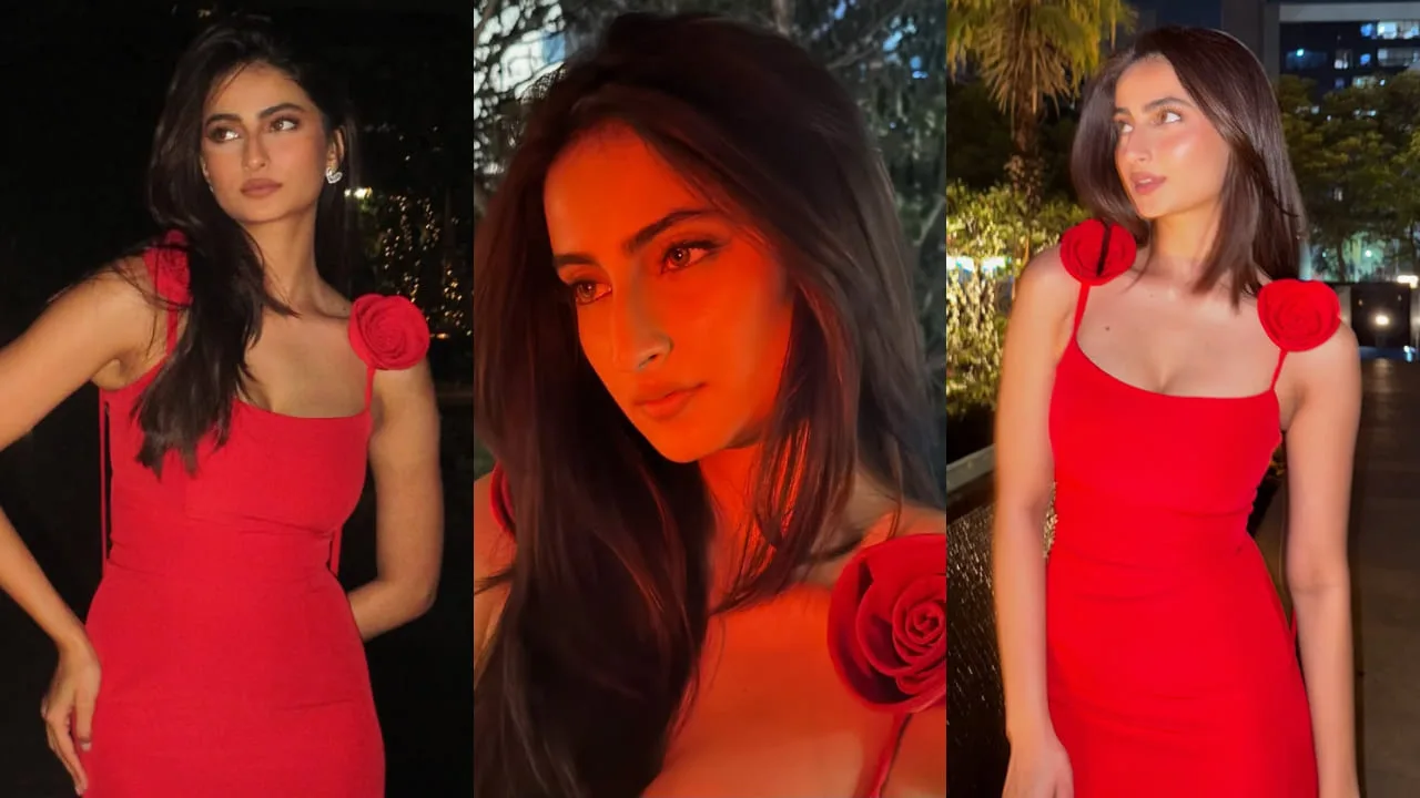 Palak Tiwari ₹63,870 Red Midi Dress: The Ultimate Date Night Statement Piece