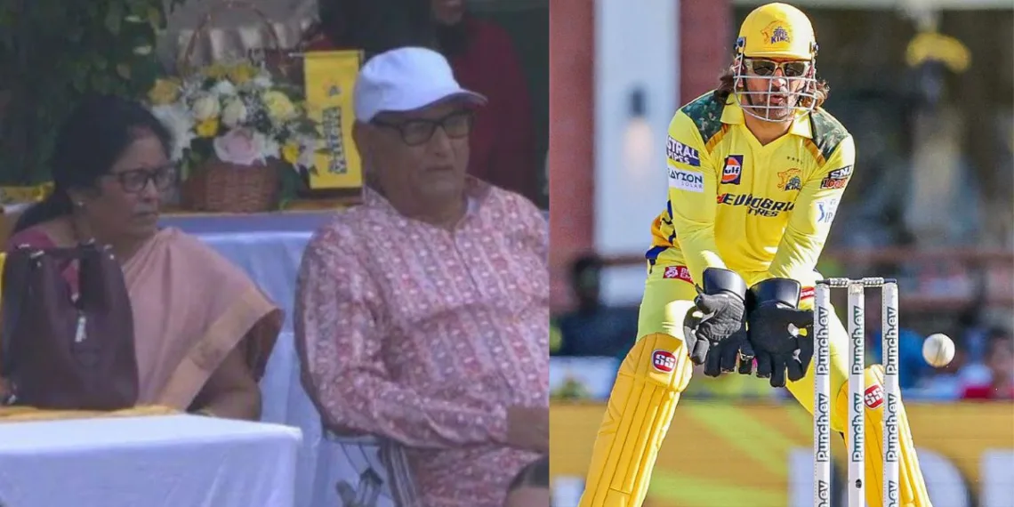 MS Dhoni’s Retirement Rumours Heat Up After Parents Show Up for CSK vs DC Match