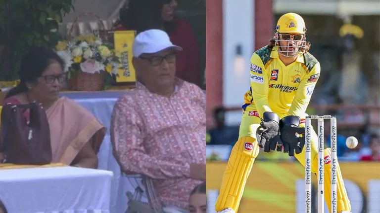 MS Dhoni’s Retirement Rumours Heat Up After Parents Show Up for CSK vs DC Match