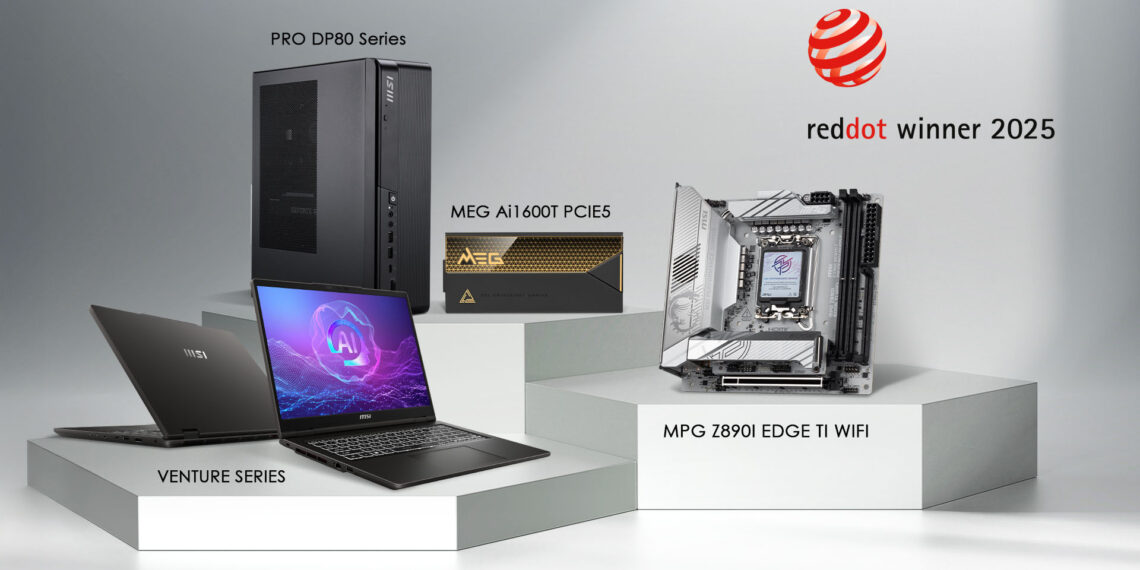 MSI Shines Bright at 2025 Red Dot Design Awards