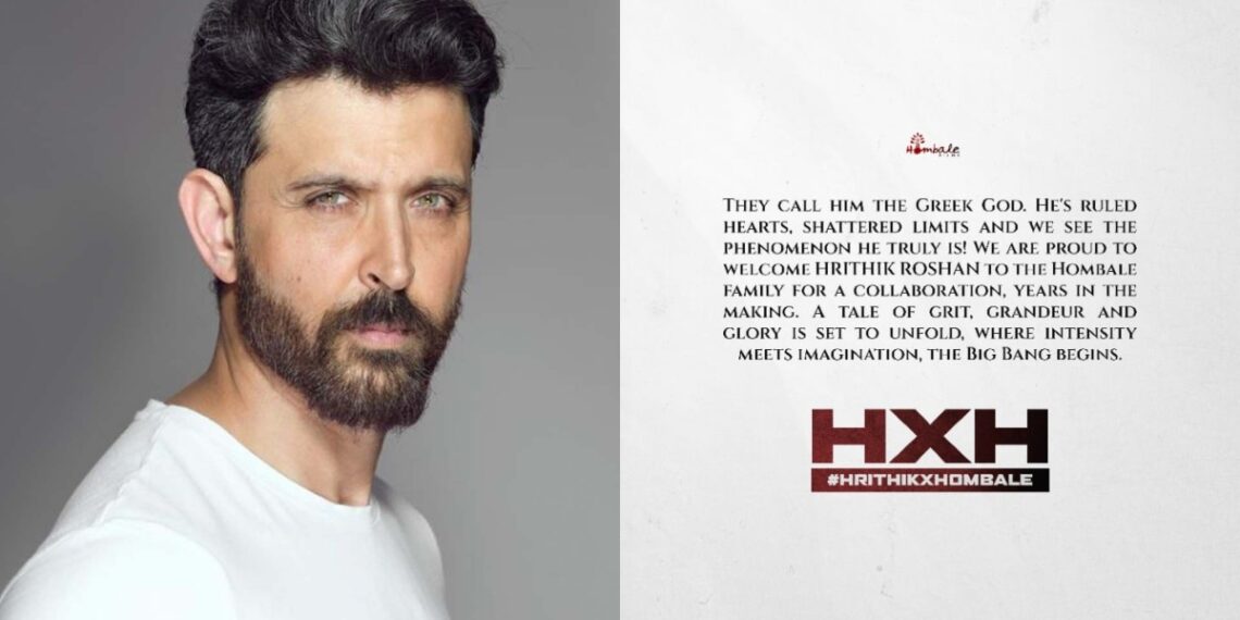 Hrithik Roshan and Hombale Films Unite for Ambitious Pan-India Project