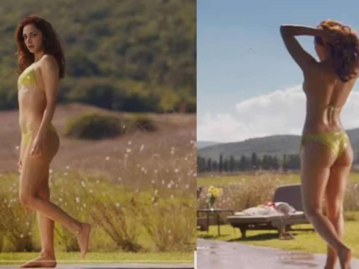 War 2 movie Hrithik Roshan Teaser: Kiara Advani Stuns with Her First-Ever Bikini Look